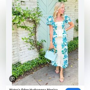 Water's Edge Hydrangea Monica Top and Kennedy skirt